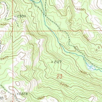 United States Geological Survey Hopkins Canyon, WA (1989, 24000-Scale) digital map