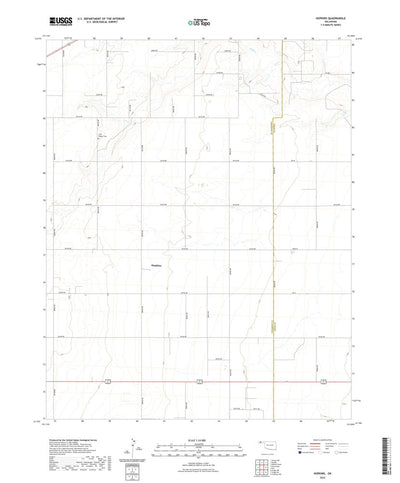 United States Geological Survey Hopkins, OK (2022, 24000-Scale) digital map