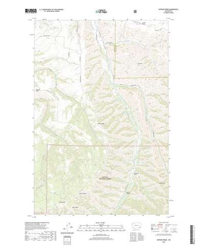 United States Geological Survey Hopkins Ridge, WA (2020, 24000-Scale) digital map
