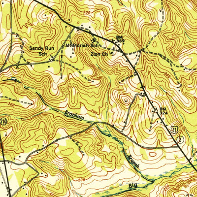 United States Geological Survey Hopkins, SC (1948, 62500-Scale) digital map