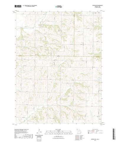 United States Geological Survey Hopkins SW, MO (2021, 24000-Scale) digital map