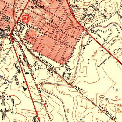United States Geological Survey Hopkinsville, KY (1951, 24000-Scale) digital map