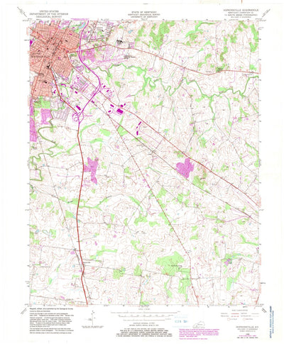 United States Geological Survey Hopkinsville, KY (1956, 24000-Scale) digital map