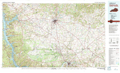 United States Geological Survey Hopkinsville, KY-TN (1980, 100000-Scale) digital map