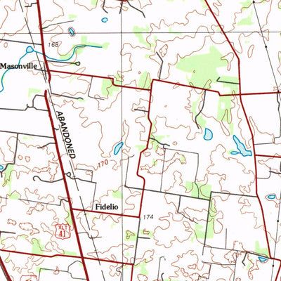 United States Geological Survey Hopkinsville, KY-TN (1980, 100000-Scale) digital map
