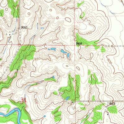 United States Geological Survey Hopkinton East, IA (1966, 24000-Scale) digital map