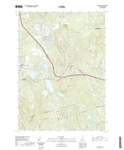 United States Geological Survey Hopkinton, NH (2021, 24000-Scale) digital map