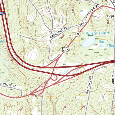 United States Geological Survey Hopkinton, NH (2021, 24000-Scale) digital map