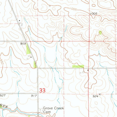 United States Geological Survey Hopkinton West, IA (1973, 24000-Scale) digital map