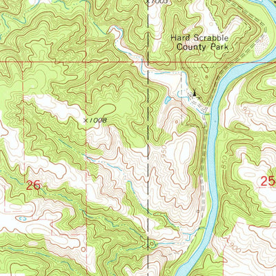 United States Geological Survey Hopkinton West, IA (1973, 24000-Scale) digital map