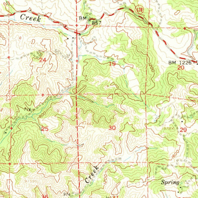 United States Geological Survey Hopland, CA (1960, 62500-Scale) digital map