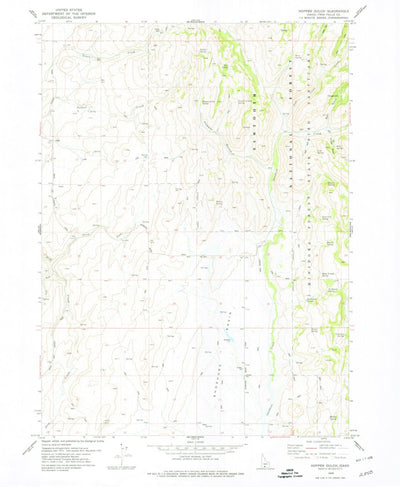 United States Geological Survey Hopper Gulch, ID (1978, 24000-Scale) digital map