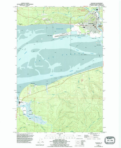 United States Geological Survey Hoquiam, WA (1957, 24000-Scale) digital map