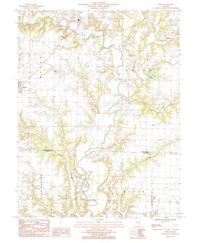 United States Geological Survey Hord, IL (1985, 24000-Scale) digital map