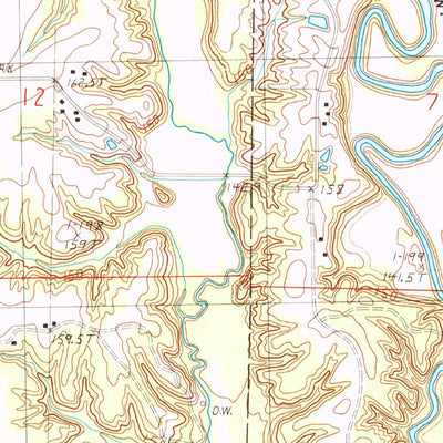 United States Geological Survey Hord, IL (1985, 24000-Scale) digital map