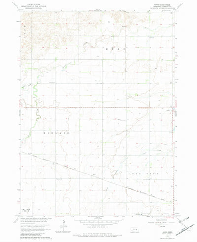 United States Geological Survey Hord, NE (1962, 24000-Scale) digital map