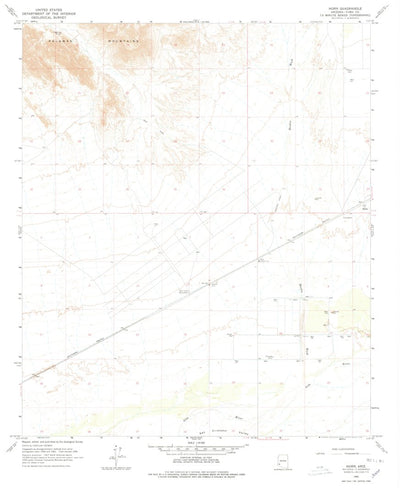United States Geological Survey Horn, AZ (1965, 24000-Scale) digital map