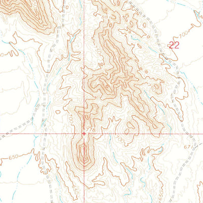 United States Geological Survey Horn, AZ (1965, 24000-Scale) digital map