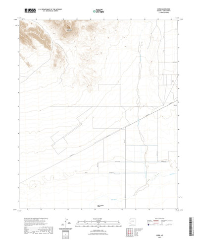 United States Geological Survey Horn, AZ (2021, 24000-Scale) digital map