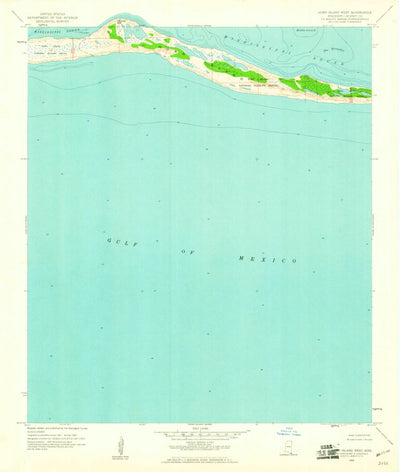 United States Geological Survey Horn Island West, MS (1960, 24000-Scale) digital map