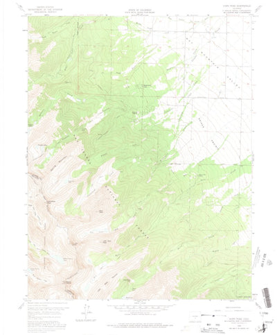 United States Geological Survey Horn Peak, CO (1959, 24000-Scale) digital map