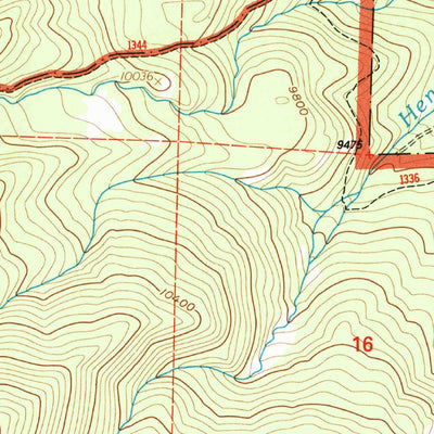 United States Geological Survey Horn Peak, CO (2001, 24000-Scale) digital map