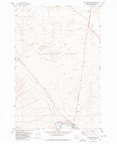 United States Geological Survey Horn Rapids Dam, WA (1977, 24000-Scale) digital map