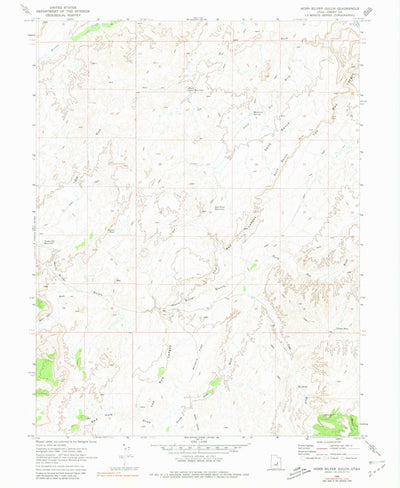 United States Geological Survey Horn Silver Gulch, UT (1969, 24000-Scale) digital map