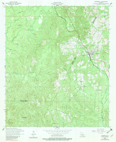 United States Geological Survey Hornbeck, LA (1954, 24000-Scale) digital map