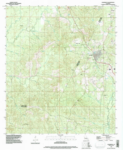 United States Geological Survey Hornbeck, LA (1994, 24000-Scale) digital map