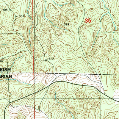 United States Geological Survey Hornbeck, LA (1994, 24000-Scale) digital map