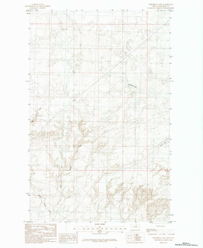 United States Geological Survey Hornbeck Lake, MT (1984, 24000-Scale) digital map