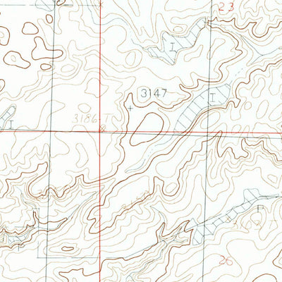United States Geological Survey Hornbeck Lake, MT (1984, 24000-Scale) digital map