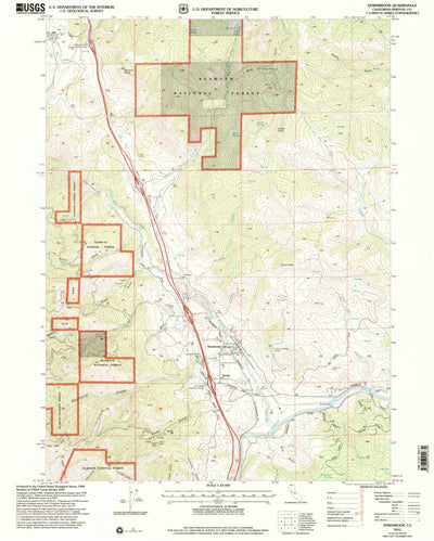 United States Geological Survey Hornbrook, CA (2001, 24000-Scale) digital map
