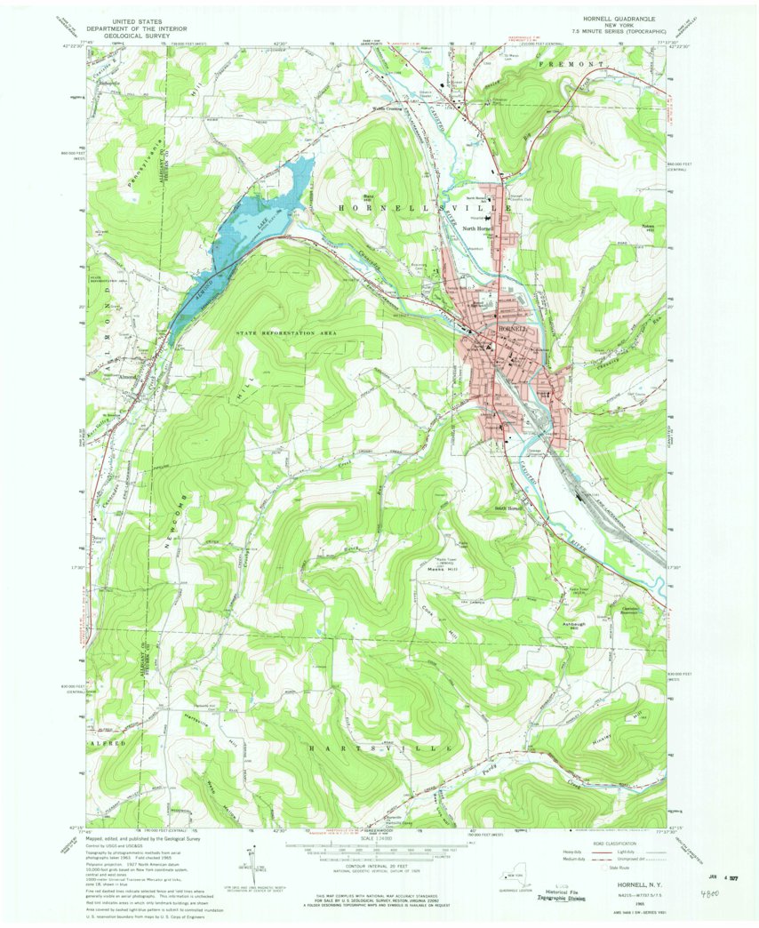 Antique Cannonsville Reservoir, New York 1965 US Geological offers Survey Topographic Map – Deposit, Sanford, Hancock, Tompkins, Kerry Siding, NY