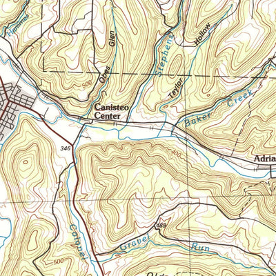 United States Geological Survey Hornell, NY-PA (1986, 100000-Scale) digital map