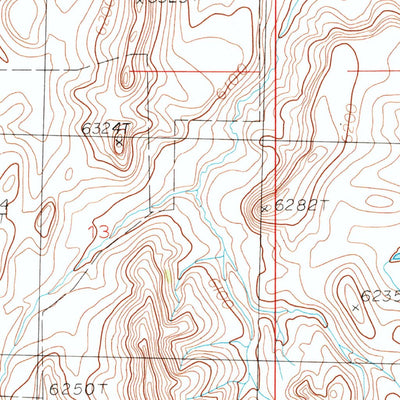 United States Geological Survey Horner Creek, WY (1987, 24000-Scale) digital map