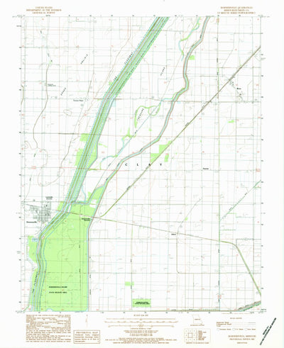 United States Geological Survey Hornersville, MO (1983, 24000-Scale) digital map