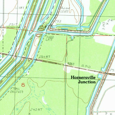 United States Geological Survey Hornersville, MO (1983, 24000-Scale) digital map