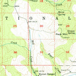 United States Geological Survey Hornet, ID (1957, 62500-Scale) digital map