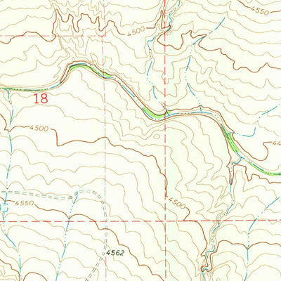 United States Geological Survey Horney Ranch, NM (1966, 24000-Scale) digital map