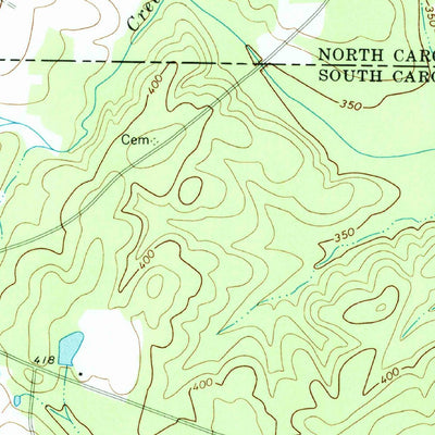 United States Geological Survey Hornsboro, SC-NC (1971, 24000-Scale) digital map