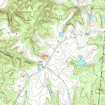 United States Geological Survey Hornsboro, SC-NC (1971, 24000-Scale) digital map