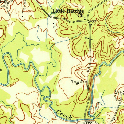 United States Geological Survey Hornsby, TN (1951, 24000-Scale) digital map