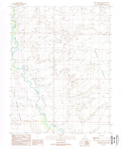 United States Geological Survey Horse Bench West, UT (1988, 24000-Scale) digital map