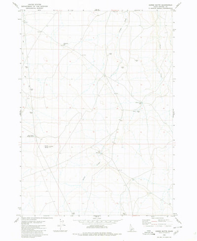 United States Geological Survey Horse Butte, ID (1980, 24000-Scale) digital map