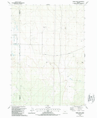 United States Geological Survey Horse Butte, OR (1988, 24000-Scale) digital map