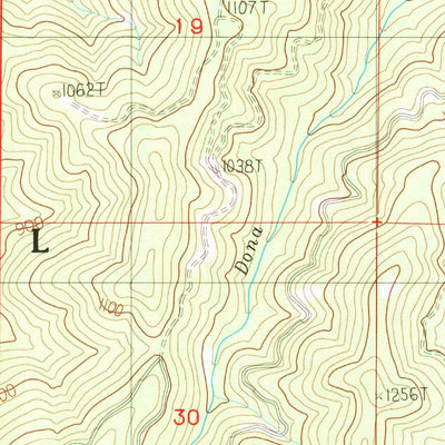 United States Geological Survey Horse Creek, CA (1983, 24000-Scale) digital map