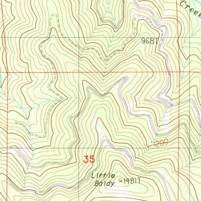United States Geological Survey Horse Creek, CA (1983, 24000-Scale) digital map