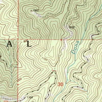 United States Geological Survey Horse Creek, CA (2001, 24000-Scale) digital map
